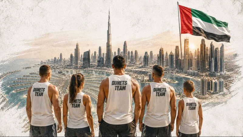 Визуал из материалов Dunets Team Camp Dubai