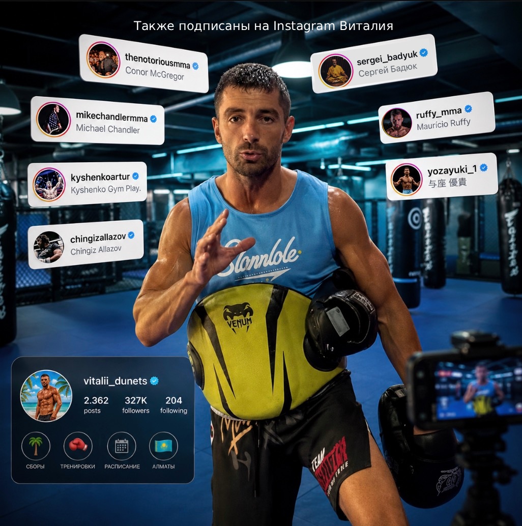 Звёзды, подписанные на Instagram Виталия Дунца